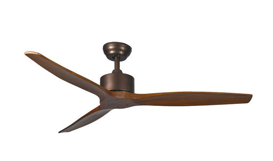 Cuchillas teledirigidas modernas interiores de Ploywood del motor 3 de DC de la luz de la fan de techo de Dimmable
