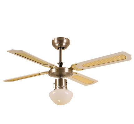 42 la fan de techo de la velocidad de la pulgada 3 enciende la cadena de Ivy Leaf Reversible With Pull de 4 cuchillas del MDF