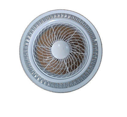Crystal Ceiling Fan Light moderno cuchillas reversibles del ABS de 20 pulgadas 5 para Bedrooom