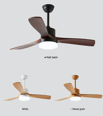 metal de 110V 220VDC 35W y luz de madera de la fan de techo para la sala de estar