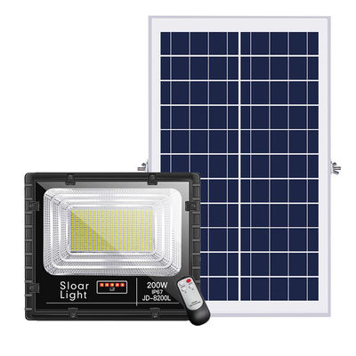 25w 150w luces accionadas solares al aire libre solares de la seguridad de la luz de inundación de 300 vatios 80lm/w 3.7V