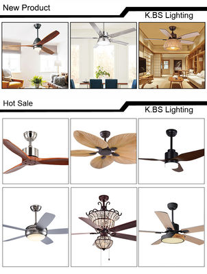 Cuchilla retractable invisible teledirigida decorativa moderna de 4100k Crystal Ceiling Fan With Light