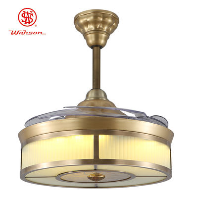 cuchillas invisibles retractables teledirigidas de la luz 220VAc de la fan de techo de 42 pulgadas 3500K