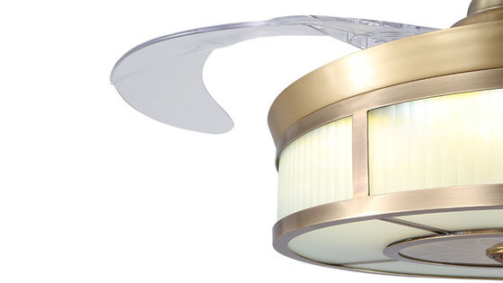 cuchillas invisibles retractables teledirigidas de la luz 220VAc de la fan de techo de 42 pulgadas 3500K