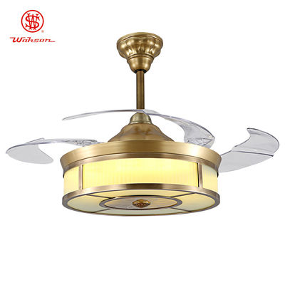 cuchillas invisibles retractables teledirigidas de la luz 220VAc de la fan de techo de 42 pulgadas 3500K