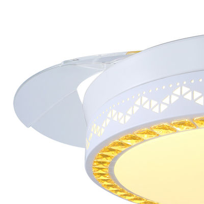 Fan de techo plegable blanca decorativa moderna de 5250lm 70W con la luz para el hogar