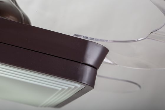 Brown luz retractable de la fan de techo del soporte rasante de 70 vatios con 5250lm remoto