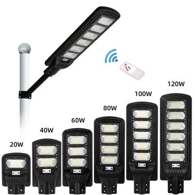 lámpara al aire libre solar Ip65 de las luces de calle de 6000K 100W 200W 300W teledirigida