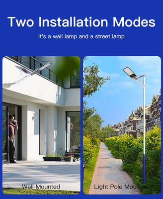 lámpara solar accionada solar del camino de los modos de la luz de calle de 150W 250W 450W LED 6V 5