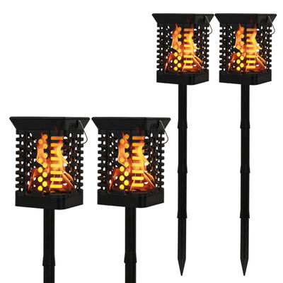 Antorcha de la lámpara de IP65 que oscila 75 LED del jardín de la llama solar solar blanca caliente de la luz 100lm/w