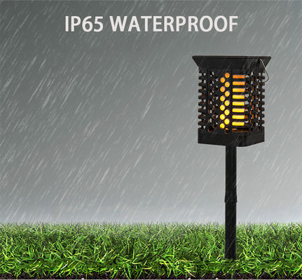 Antorcha de la lámpara de IP65 que oscila 75 LED del jardín de la llama solar solar blanca caliente de la luz 100lm/w