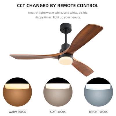 Fan de techo elegante de Dimmable AC/DC120V 65W con 3 velocidades ligera y remota