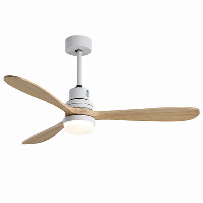 Velocidad de madera casera de la luz tres de la fan de techo del hotel 220v 1320M M del EMC modificada para requisitos particulares