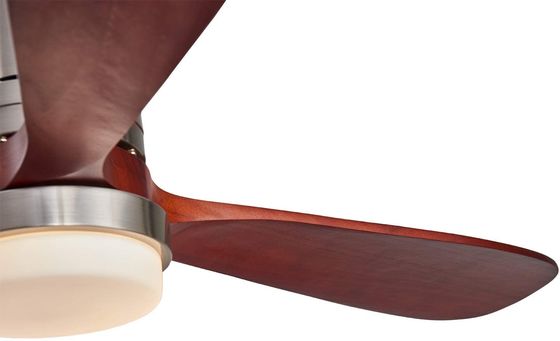 Velocidad de madera casera de la luz tres de la fan de techo del hotel 220v 1320M M del EMC modificada para requisitos particulares