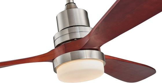 Velocidad de madera casera de la luz tres de la fan de techo del hotel 220v 1320M M del EMC modificada para requisitos particulares