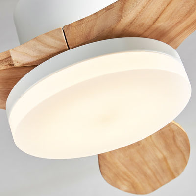 Fan de techo eléctrica 20w del vintage de la cuchilla de la madera contrachapada 52 pulgadas con la decoración ligera para el hogar
