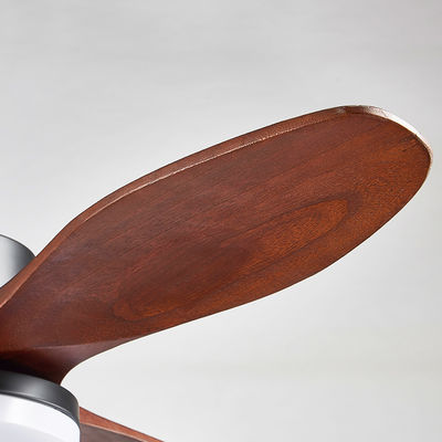 Fan de techo eléctrica 20w del vintage de la cuchilla de la madera contrachapada 52 pulgadas con la decoración ligera para el hogar