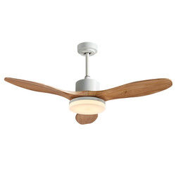 Fan de techo eléctrica 20w del vintage de la cuchilla de la madera contrachapada 52 pulgadas con la decoración ligera para el hogar