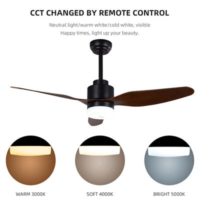 Fan de techo moderna residencial de la cuchilla del ABS de 65W 1500LM 3 47 pulgadas