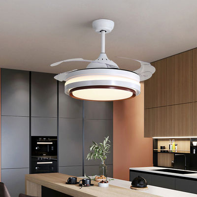 5000K brillante estupendo 65W fan de techo rasante del soporte de 42 pulgadas con retractable ligero