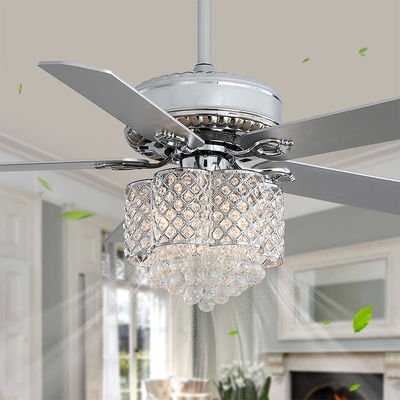 18w soporte rasante Crystal Chandelier Ceiling Fan