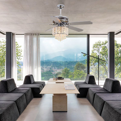 18w soporte rasante Crystal Chandelier Ceiling Fan