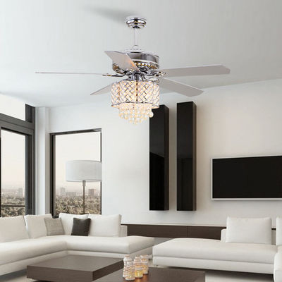 18w soporte rasante Crystal Chandelier Ceiling Fan