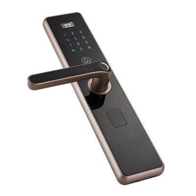 Cerradura biométrica ocultada Ce del tirador de puerta de Smart de la cerradura de puerta de la huella dactilar del agujero de la cerradura 508dpi