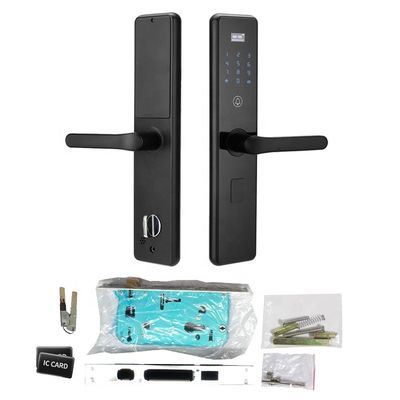 Cerradura biométrica ocultada Ce del tirador de puerta de Smart de la cerradura de puerta de la huella dactilar del agujero de la cerradura 508dpi
