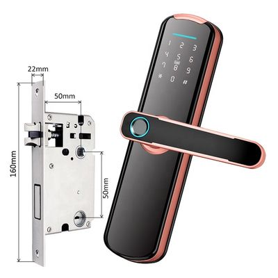 cerradura electrónica inteligente de la huella dactilar de Tuya de la cerradura del hurto anti de 35mm-50m m