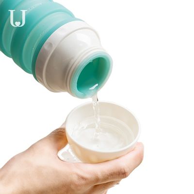 Taza de consumición plegable del perro del silicón 570ml de los productos al aire libre del animal doméstico