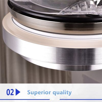 blanco neutral de 6000k 4000lm Crystal Flush Mount Ceiling Fan