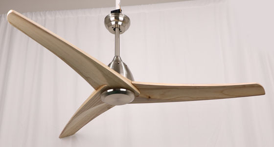 Negro/fan de techo de madera sólida del níquel hogar teledirigido/comercial de 60 pulgadas usado