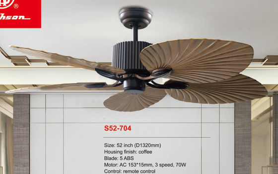 Fan ahorro de energía del ventilador del motor eléctrico de la cuchilla de Plam de 52 pulgadas