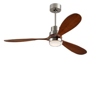 Las cuchillas de la madera contrachapada del equipo 3 de la luz de la fan de techo de Dimmable del motor de DC cepillaron color oro