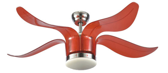 Fan de techo interior ahorro de energía de las cuchillas del ventilador 4 del motor eléctrico 52Inch con las luces