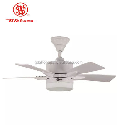 36 color blanco del material de la madera contrachapada de la fan de techo de Dimmable LED de la pulgada 5