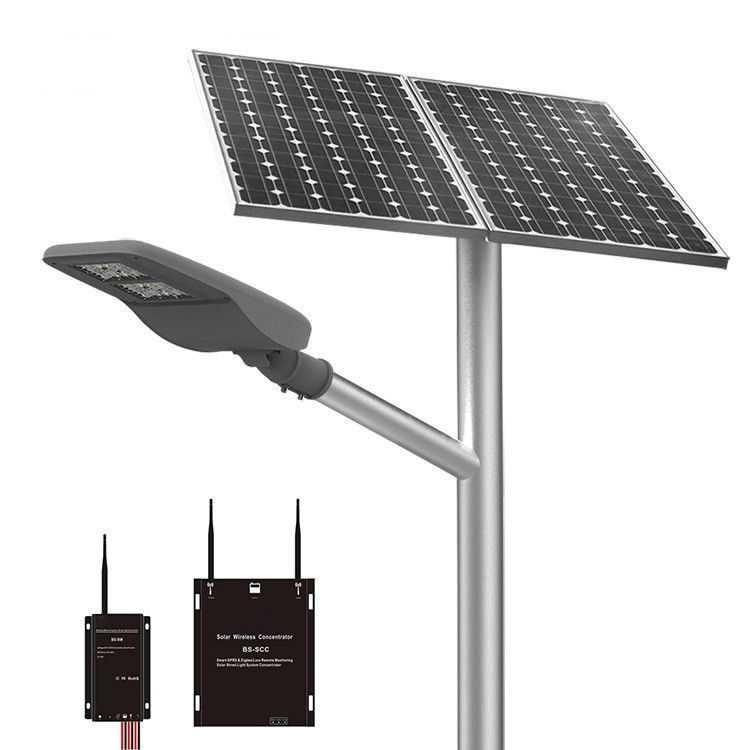 Todos en un polo accionado solar de la luz de calle de 14000lm 30W 80W LED 18V instalar
