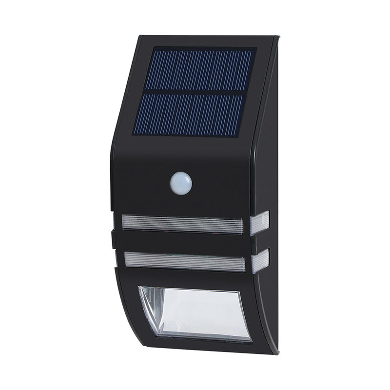 Hora laborable al aire libre 8-10Hours de 120LM LED del sensor solar de la luz negra de la pared