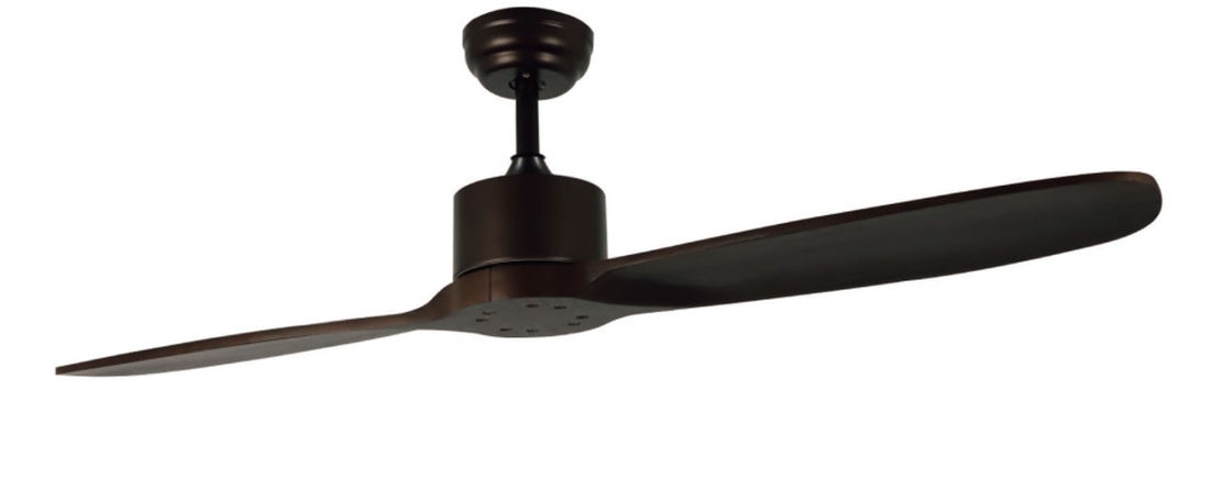 52&quot; luz teledirigida de madera sólida de la fan de techo del café del motor del poder 220v DC