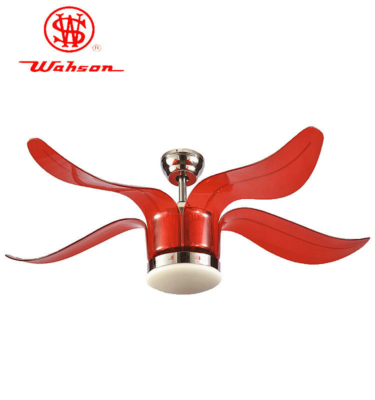 Fan de techo interior ahorro de energía de las cuchillas del ventilador 4 del motor eléctrico 52Inch con las luces
