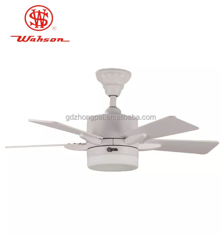 36 color blanco del material de la madera contrachapada de la fan de techo de Dimmable LED de la pulgada 5