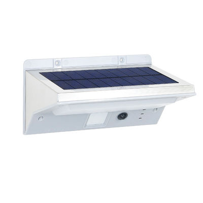 Luz al aire libre 3.7V de la pared del sensor solar de IP65 6000-6500K LED con la base de aluminio