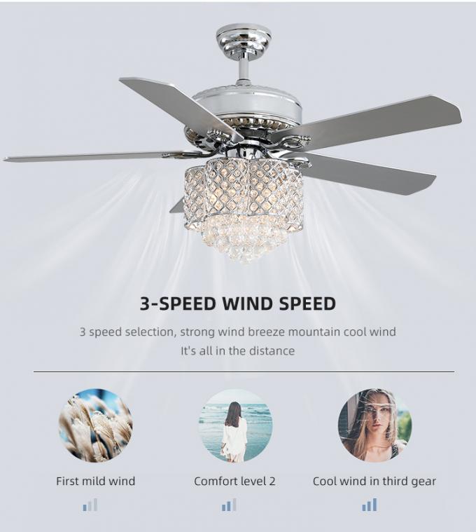 Fan de techo de iluminación moderna de la lámpara del comedor interior decorativo del precio competitivo